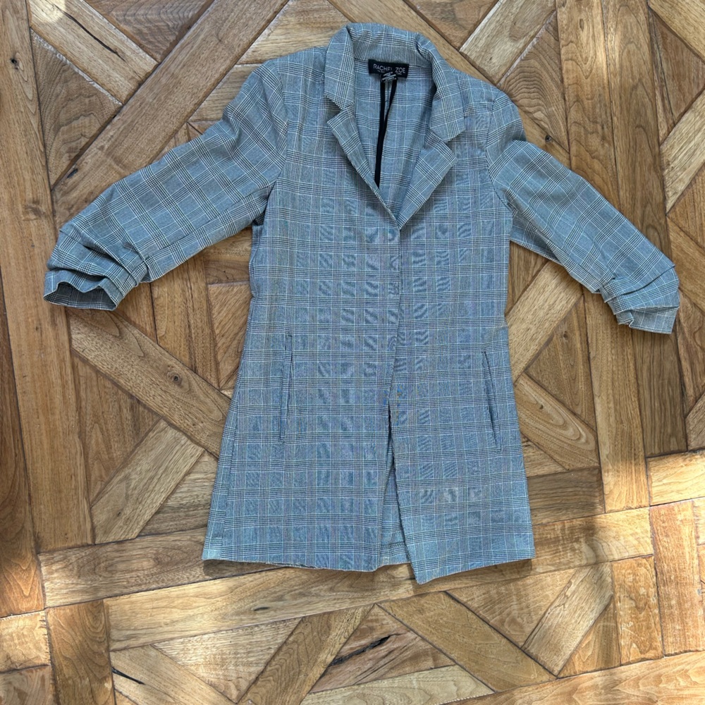 Rachel Zoe Woman’s XS Black Checkered Dress Jacket